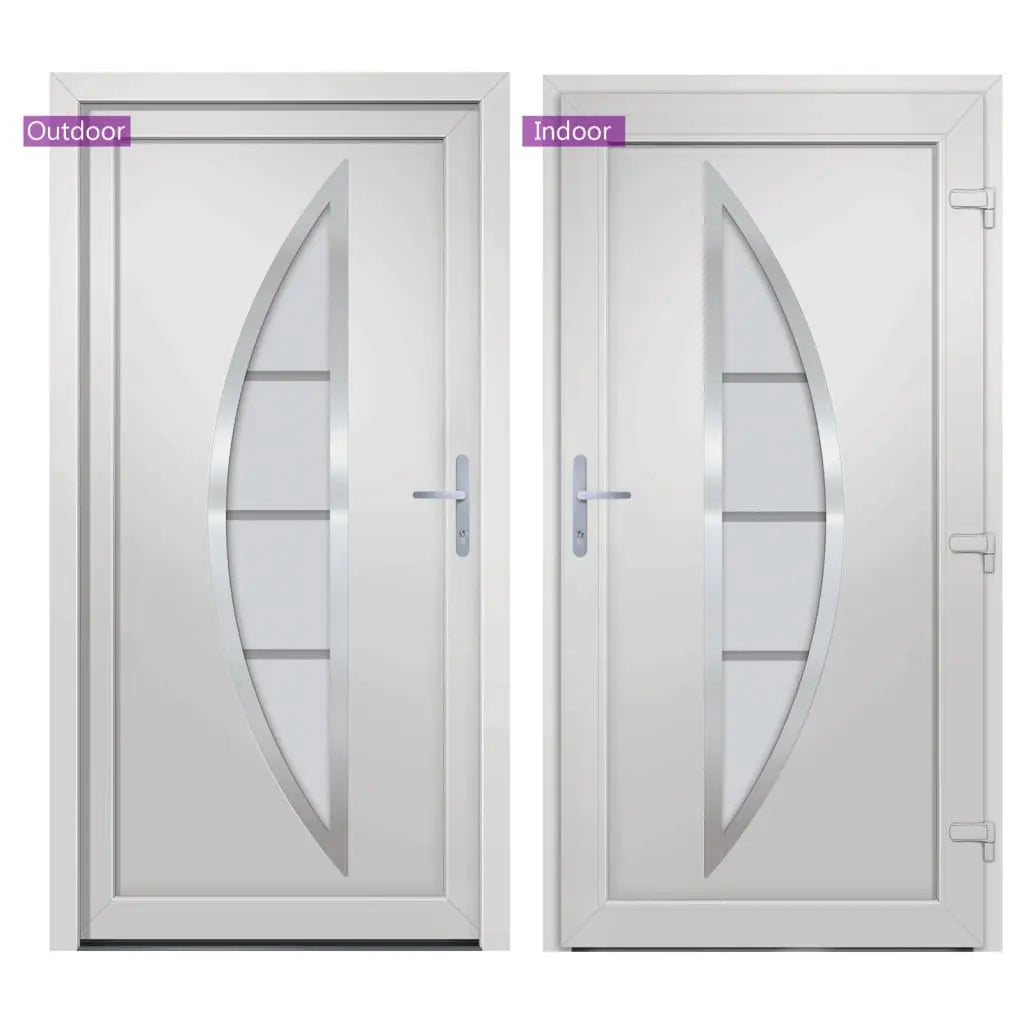 vidaXL Porta Ingresso Bianca 98x190 cm in PVC VIDAXL