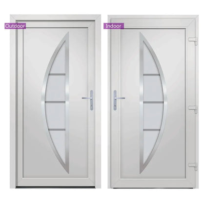 vidaXL Porta Ingresso Bianca 98x190 cm in PVC VIDAXL