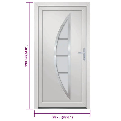 vidaXL Porta Ingresso Bianca 98x190 cm in PVC VIDAXL