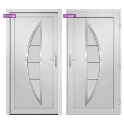 vidaXL Porta Ingresso Bianca 98x200 cm in PVC