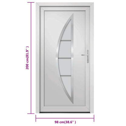 vidaXL Porta Ingresso Bianca 98x200 cm in PVC