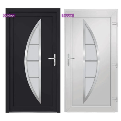 vidaXL Porta Ingresso Antracite 98x208 cm in PVC VIDAXL