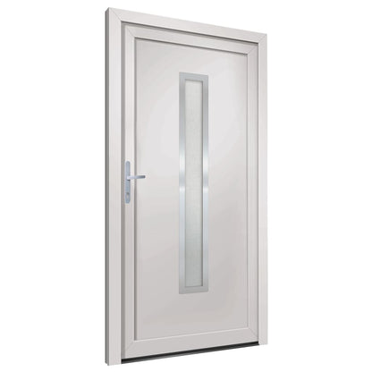 vidaXL Porta Ingresso Bianca 98x208 cm in PVC