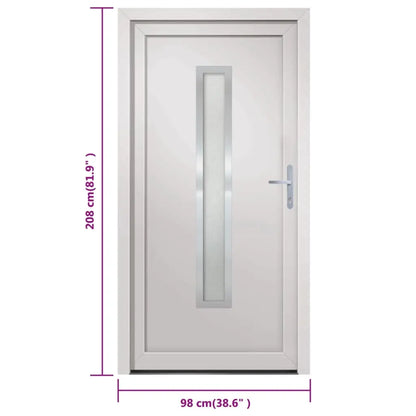 vidaXL Porta Ingresso Bianca 98x208 cm in PVC VIDAXL