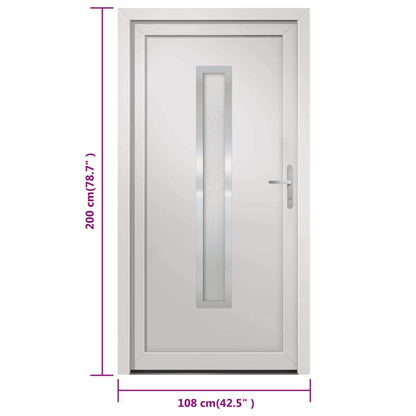 vidaXL Porta Ingresso Bianca 108x200 cm in PVC