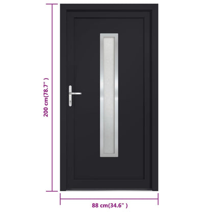 vidaXL Porta Ingresso Antracite 88x200 cm in PVC