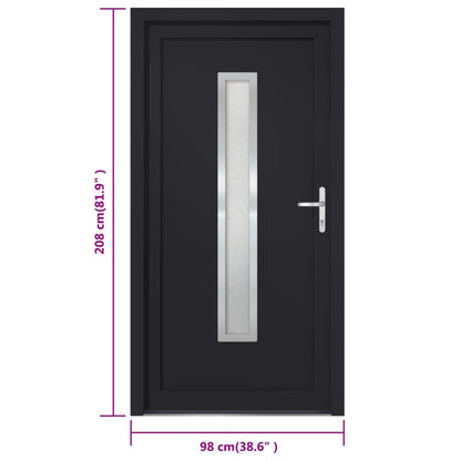 vidaXL Porta Ingresso Antracite 98x208 cm in PVC
