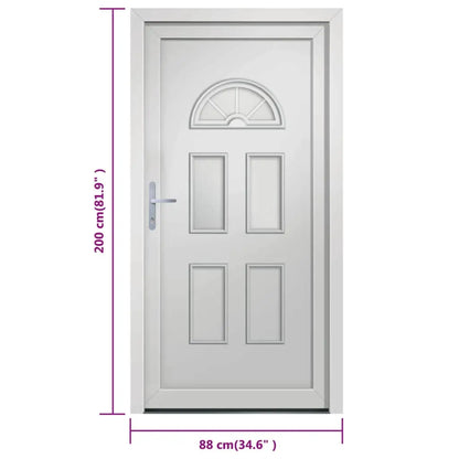 vidaXL Porta Ingresso Bianca 88x200 cm in PVC VIDAXL