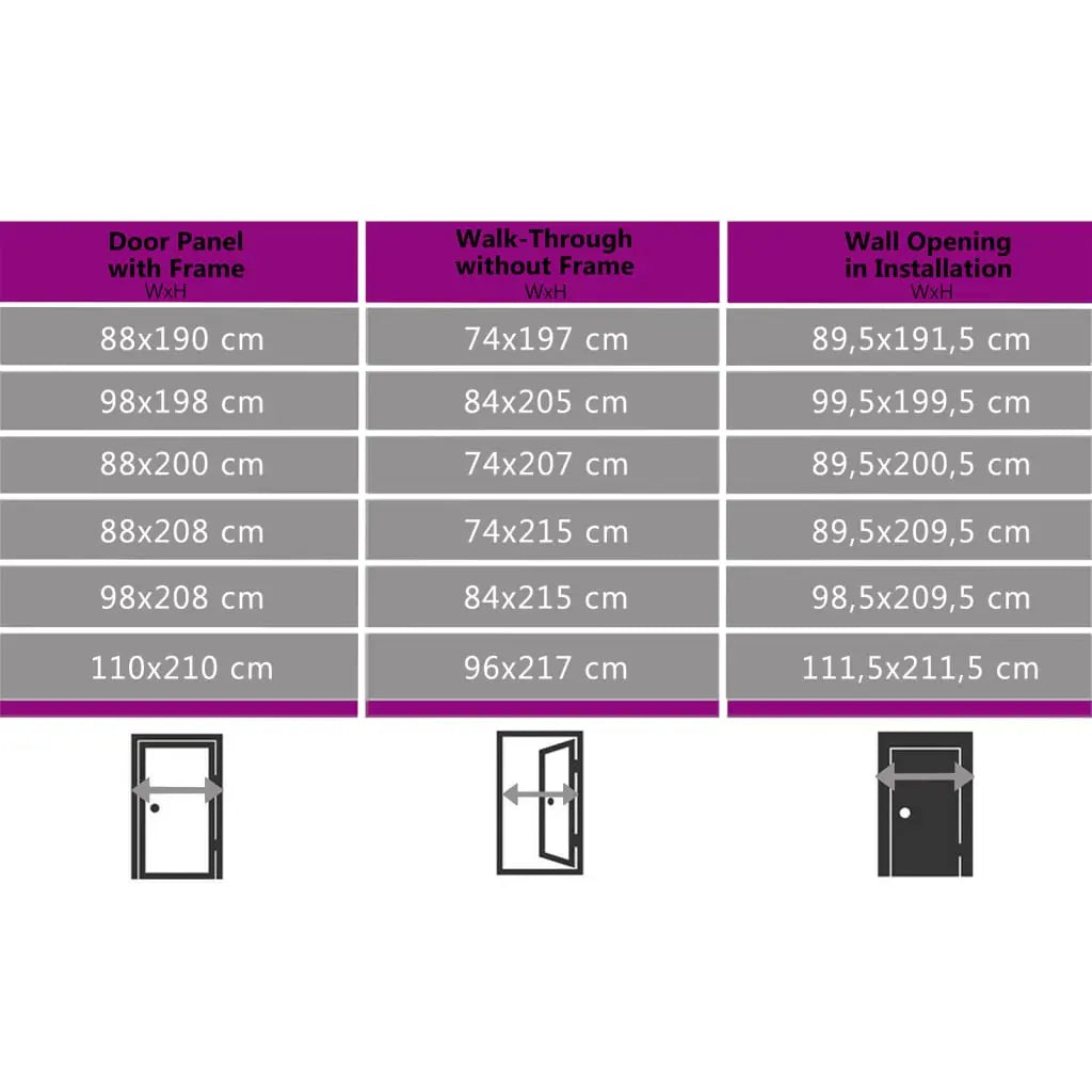 vidaXL Porta Ingresso Bianca 88x208 cm in PVC VIDAXL