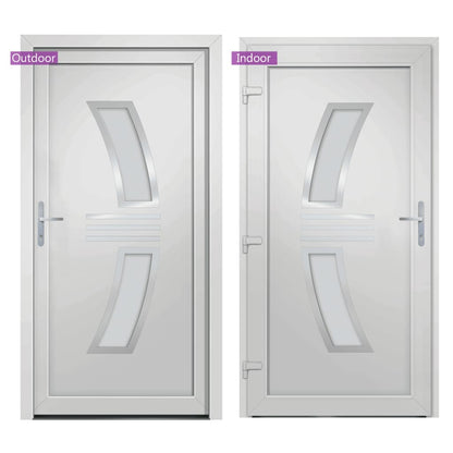 vidaXL Porta Ingresso Bianca 108x208 cm in PVC