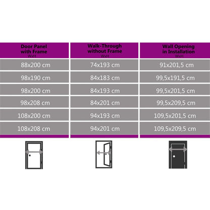 vidaXL Porta Ingresso Bianca 108x208 cm in PVC