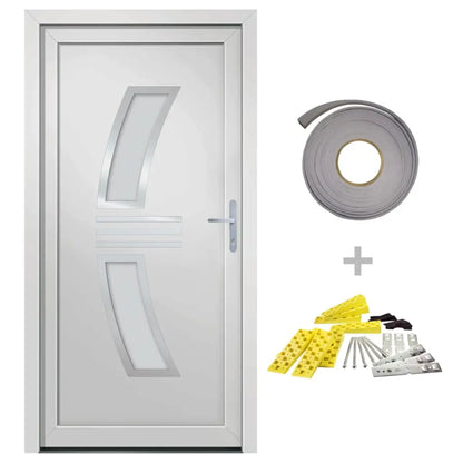 vidaXL Porta Ingresso Bianca 88x200 cm in PVC VIDAXL