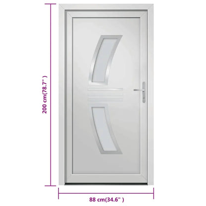 vidaXL Porta Ingresso Bianca 88x200 cm in PVC VIDAXL