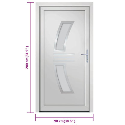 vidaXL Porta Ingresso Bianca 98x200 cm in PVC
