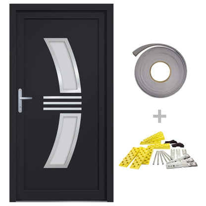 vidaXL Porta Ingresso Antracite 88x200 cm in PVC
