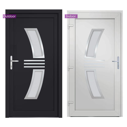 vidaXL Porta Ingresso Antracite 88x200 cm in PVC