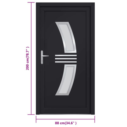 vidaXL Porta Ingresso Antracite 88x200 cm in PVC