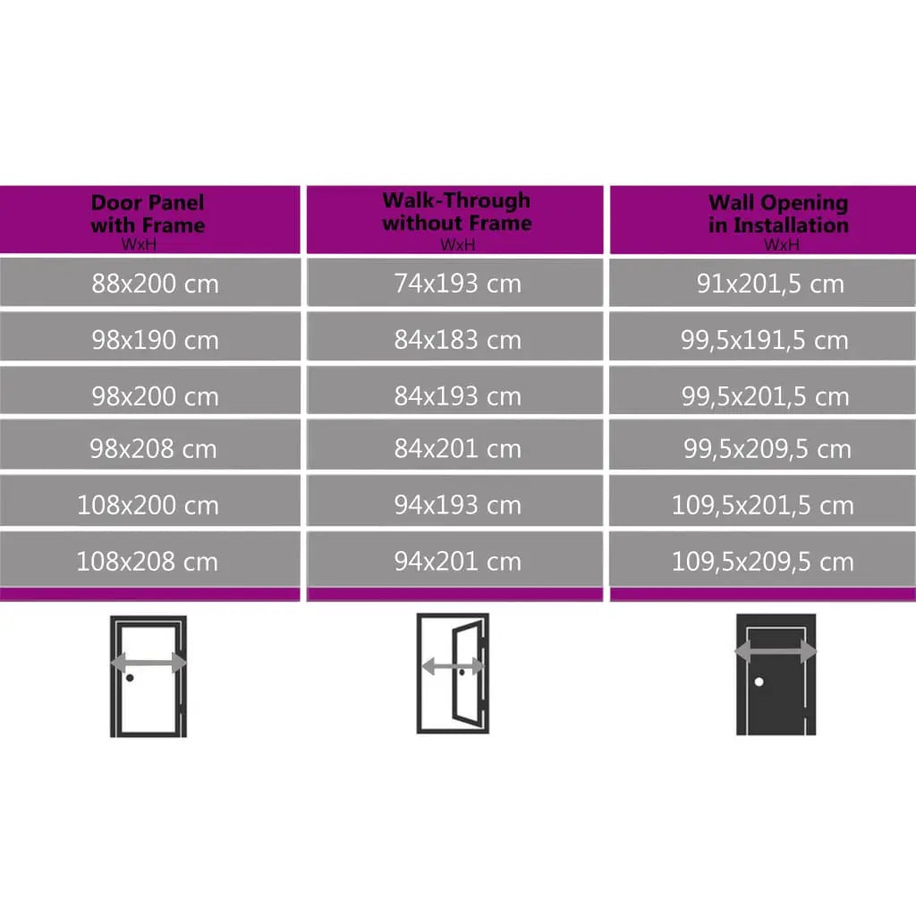 vidaXL Porta Ingresso Antracite 98x200 cm in PVC VIDAXL