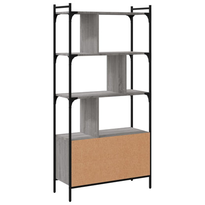 vidaXL Libreria Ante Grigio Sonoma 76,5x30x154,5 cm Legno Multistrato