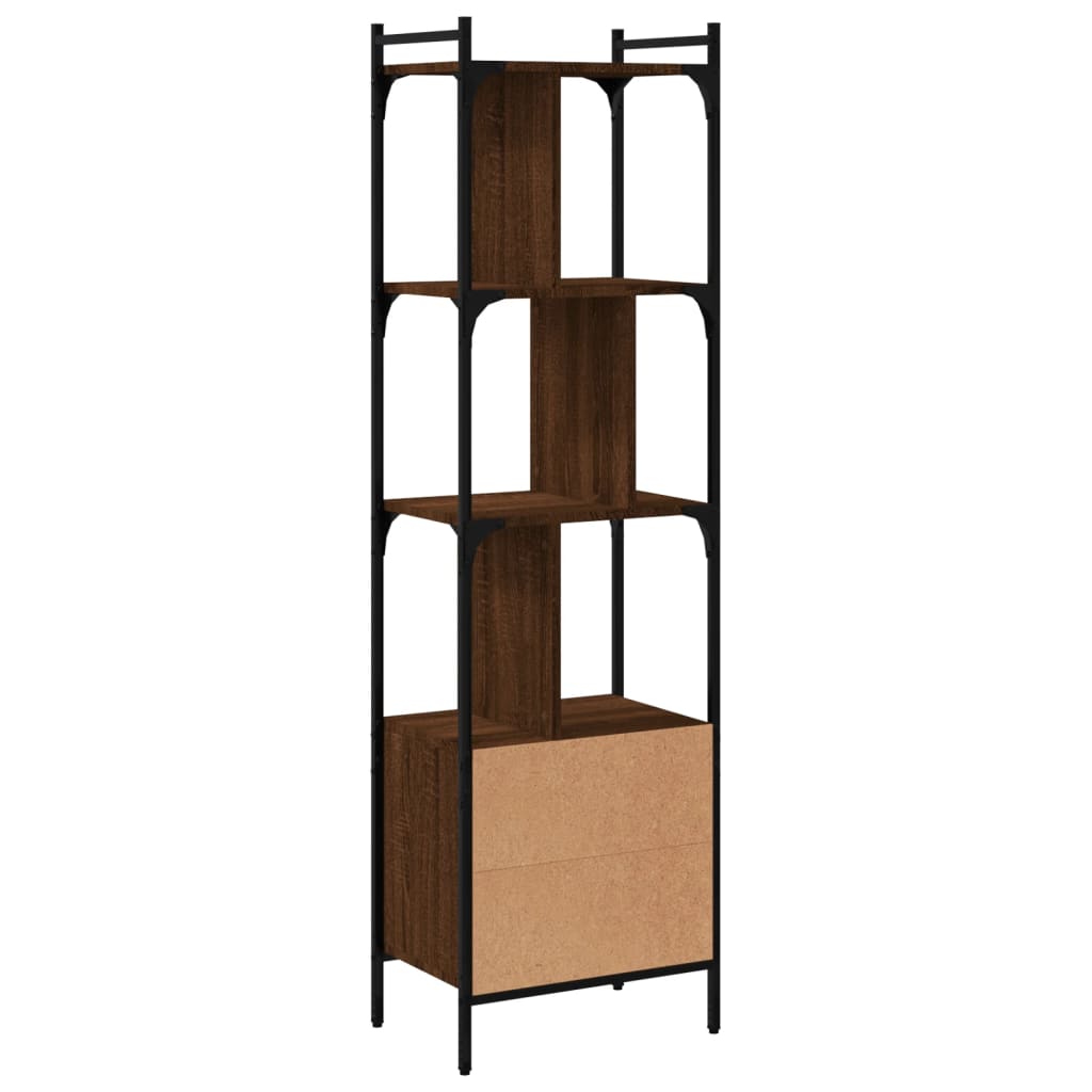 vidaXL Libreria Anta Rovere Marrone 44,5x30x154,5 cm Legno Multistrato VIDAXL