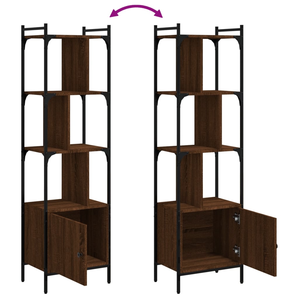 vidaXL Libreria Anta Rovere Marrone 44,5x30x154,5 cm Legno Multistrato VIDAXL