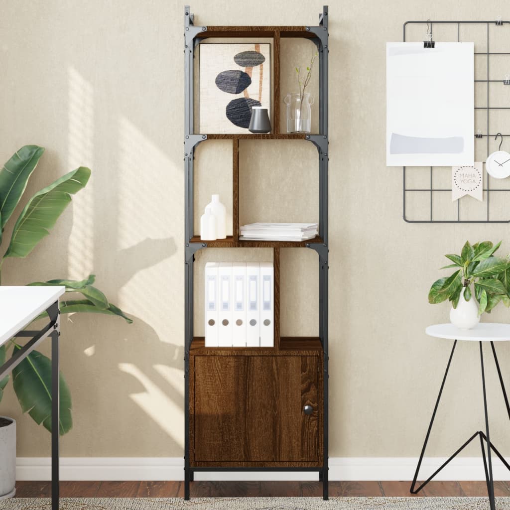 vidaXL Libreria Anta Rovere Marrone 44,5x30x154,5 cm Legno Multistrato VIDAXL