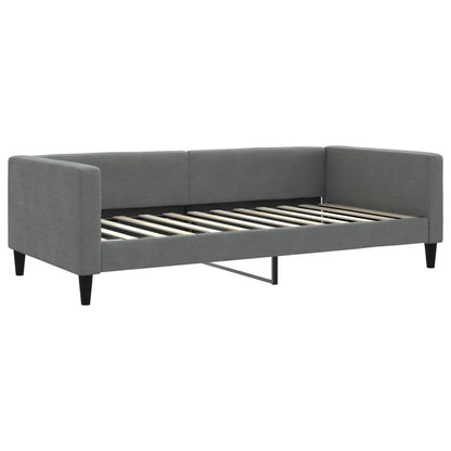 vidaXL Letto da Giorno Grigio Scuro 100x200 cm in Tessuto