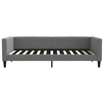 vidaXL Letto da Giorno Grigio Scuro 100x200 cm in Tessuto