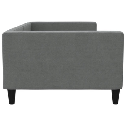 vidaXL Letto da Giorno Grigio Scuro 100x200 cm in Tessuto