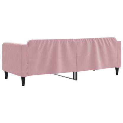 vidaXL Letto da Giorno Rosa 80x200 cm in Velluto