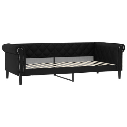 vidaXL Letto da Giorno Nero 80x200 cm in Similpelle