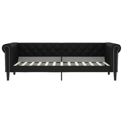 vidaXL Letto da Giorno Nero 80x200 cm in Similpelle