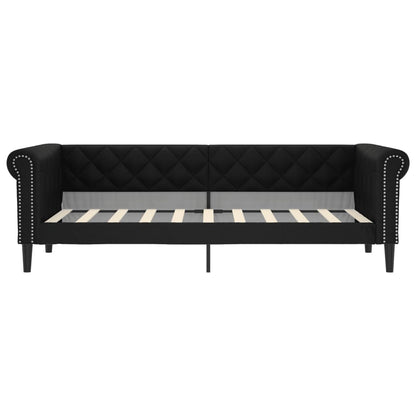 vidaXL Letto da Giorno Nero 90x190 cm in Similpelle