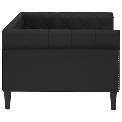 vidaXL Letto da Giorno Nero 90x190 cm in Similpelle