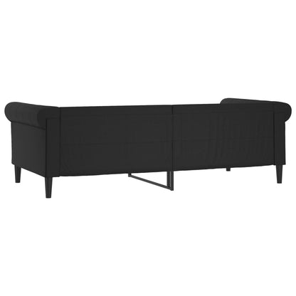 vidaXL Letto da Giorno Nero 90x190 cm in Similpelle