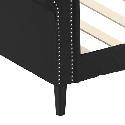 vidaXL Letto da Giorno Nero 90x190 cm in Similpelle