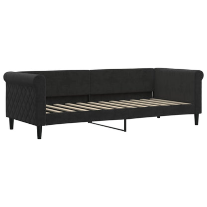 vidaXL Letto da Giorno Nero 80x200 cm in Velluto