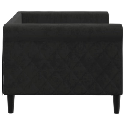 vidaXL Letto da Giorno Nero 80x200 cm in Velluto