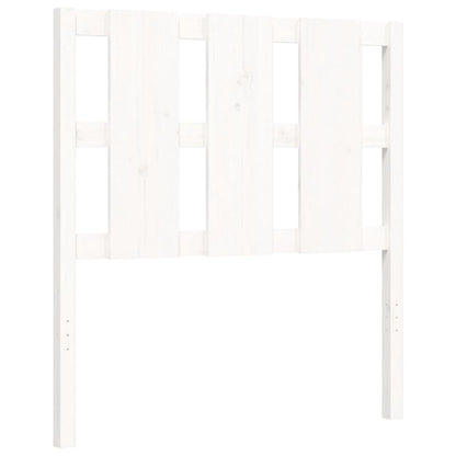 vidaXL Giroletto senza Materasso Bianco 100x200 cm Legno Massello Pino