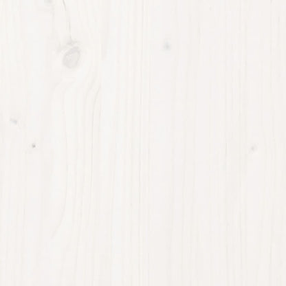 vidaXL Giroletto senza Materasso Bianco 100x200 cm Legno Massello Pino