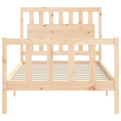 vidaXL Giroletto senza Materasso 100x200 cm in Legno Massello di Pino