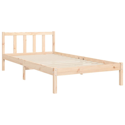 vidaXL Giroletto senza Materasso 100x200 cm in Legno Massello di Pino