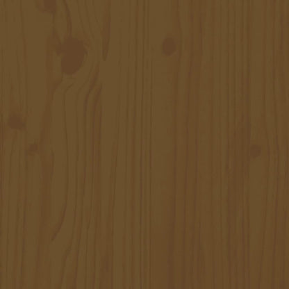 vidaXL Giroletto con Testiera ambra 200x200 cm in Legno Massello