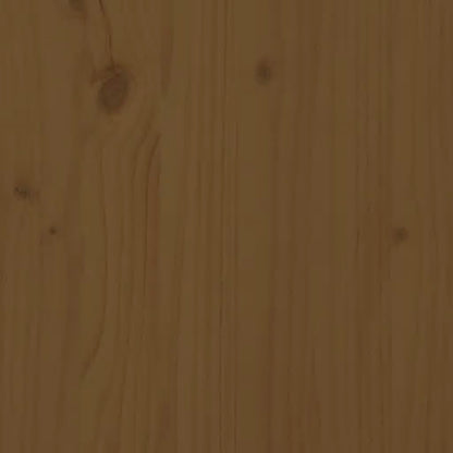 vidaXL Giroletto con Testiera ambra 200x200 cm in Legno Massello