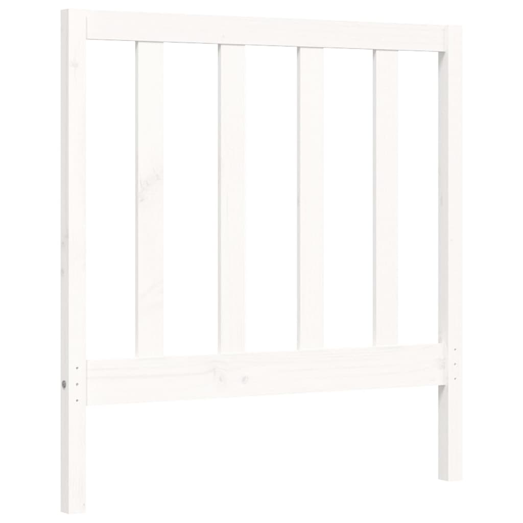 vidaXL Giroletto senza Materasso Bianco 90x200 cm Legno Massello Pino