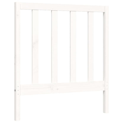 vidaXL Giroletto senza Materasso Bianco 90x200 cm Legno Massello Pino