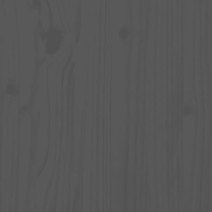 vidaXL Giroletto con Testiera Grigio 200x200 cm in Legno Massello