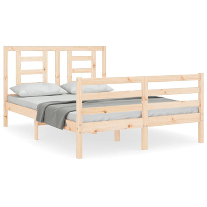 vidaXL Giroletto con Testiera 140x190 cm in Legno Massello