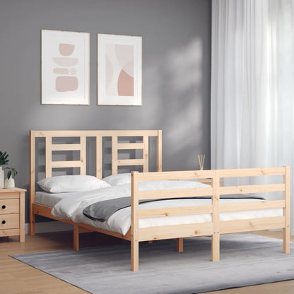 vidaXL Giroletto con Testiera 140x190 cm in Legno Massello
