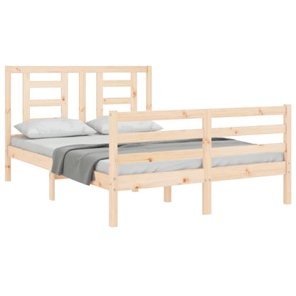 vidaXL Giroletto con Testiera 140x190 cm in Legno Massello